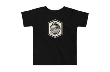 Image of Atoll Board Co Toddler Short Sleeve Tee with Atoll Wave Graphic - Black, 3T - Black,3T, 646398AB36403Black-3T