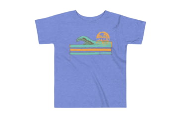 Image of Atoll Board Co Toddler Short Sleeve Tee with Atoll Wave Graphic - Heather Columbia Blue, 4T - Heather Columbia Blue,4T, 62D86178BB0C2Heather-Columbia-Blue-4T