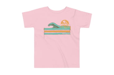Image of Atoll Board Co Toddler Short Sleeve Tee with Atoll Wave Graphic - Pink, 2T - Pink,2T, 62D86178BB0C2Pink-2T