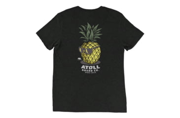 Image of Atoll Board Co Tri Blend Tee with Atoll Pineapple Head Graphic - Charcoal-Black Triblend, XS - Charcoal-Black Triblend,XS, 6494C60F31920Charcoal-Black-Triblend-XS