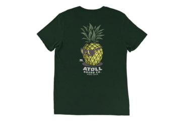 Image of Atoll Board Co Tri Blend Tee with Atoll Pineapple Head Graphic - Emerald Triblend, S - Emerald Triblend,S, 6494C60F31920Emerald-Triblend-S