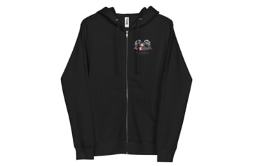 Image of Atoll Board Co Unisex fleece zip up hoodie with Atoll Eagle Graphic - L - L, 646FCAC163DC7L