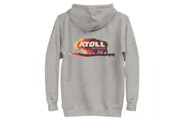 Image of Atoll Board Co Unisex Hoodie with Atoll Bison Color Shift Graphic - Carbon Grey, 2XL - Carbon Grey,2XL, 636AA26686F48Carbon-Grey-2XL