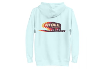 Image of Atoll Board Co Unisex Hoodie with Atoll Bison Color Shift Graphic - Sky Blue, XL - Sky Blue,XL, 636AA26686F48Sky-Blue-XL