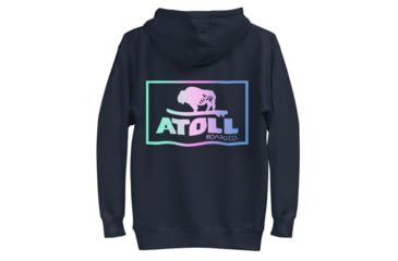Image of Atoll Board Co Unisex Hoodie with Atoll Color Blend Graphic - Navy Blazer, 3XL - Navy Blazer,3XL, 637BCD4B3AA75Navy-Blazer-3XL