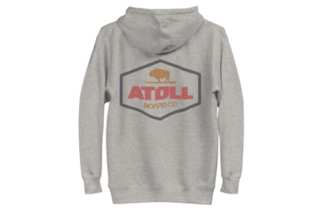 Image of Atoll Board Co Unisex Hoodie with Atoll Dimond Graphic - Carbon Grey, S - Carbon Grey,S, 637BCFDBC6553Carbon-Grey-S