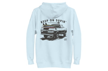 Image of Atoll Board Co Unisex Hoodie with Atoll Paddle Board Truck Graphic - Sky Blue, XL - Sky Blue,XL, 64594ED6D11D2Sky-Blue-XL