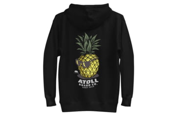 Image of Atoll Board Co Unisex Hoodie with Atoll Pineapple Head Graphic - Black, XL - Black,XL, 6494C75A6EC3ABlack-XL