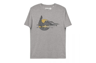 Image of Atoll Board Co Unisex organic cotton t-shirt with Atoll Lone Pine Graphic - Heather Grey, L - Heather Grey,L, 62C5FBCF3DEEDHeather-Grey-L