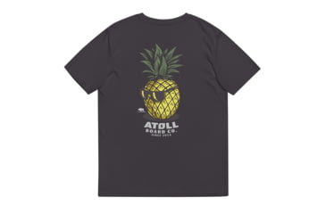 Image of Atoll Board Co Unisex Organic Cotton Tee with Atoll Pineapple Head Graphic - Anthracite, XL - Anthracite,XL, 6494C56223AA1Anthracite-XL