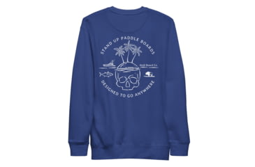 Image of Atoll Board Co Unisex Premium Sweatshirt with Atoll Skull Island Graphic - Team Royal, L - Team Royal,L, 6450460B65F89Team-Royal-L