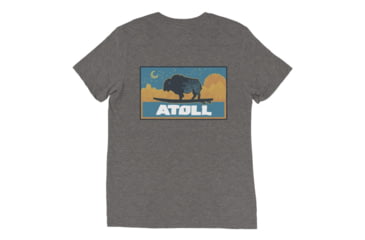 Image of Atoll Board Co Unisex Premium Tri Blend Tee with Atoll Sunset Logo Night Edition - Grey Triblend, XL - Grey Triblend,XL, 629A4D0F8EE49Grey-Triblend-XL
