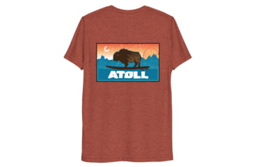 Image of Atoll Board Co Unisex Premium Tri Blend Tee with Atoll Sunset Logo Original Edition - Clay Triblend, XL - Clay Triblend,XL, 629A4B94B49D2Clay-Triblend-XL