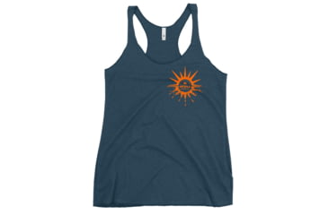 Image of Atoll Board Co Womens Racerback Tank with Atoll Horizon Sunset Graphic - Indigo, L - Indigo,L, 64518B154C678Indigo-L