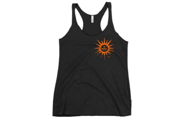 Image of Atoll Board Co Womens Racerback Tank with Atoll Horizon Sunset Graphic - Vintage Black, XS - Vintage Black,XS, 64518B154C678Vintage-Black-XS