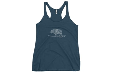Image of Atoll Board Co Womens Racerback Tank with Atoll Mandala Design - Indigo, L - Indigo,L, 62C1DA2B6C657Indigo-L