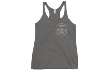 Image of Atoll Board Co Womens Racerback Tank with Atoll Skull Island Graphic - Premium Heather, L - Premium Heather,L, 6450410339837Premium-Heather-L