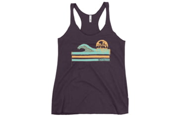 Image of Atoll Board Co Womens Racerback Tank with Atoll Wave Graphic - Vintage Purple, L - Vintage Purple,L, 62C1DE7ED8E02Vintage-Purple-L