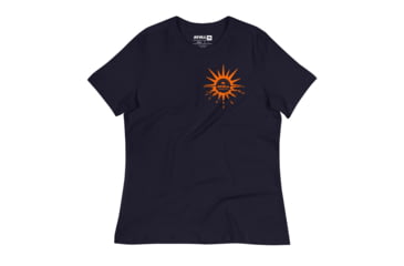 Image of Atoll Board Co Womens Relaxed T-Shirt with Atoll Horizon Sunset Graphic - Navy, S - Navy,S, 64518A62CC8A2Navy-S