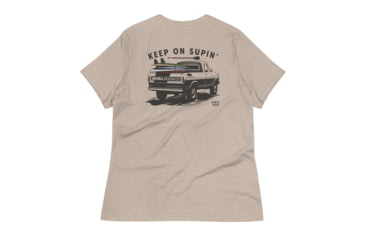 Image of Atoll Board Co Womens Relaxed T-Shirt with Atoll Paddle Board Truck Graphic - Heather Stone, S - Heather Stone,S, 64594FB8762F1Heather-Stone-S