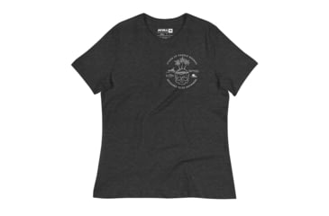 Image of Atoll Board Co Womens Relaxed T-Shirt with Atoll Skull Island - Dark Grey Heather, XL - Dark Grey Heather,XL, 6450406BDD5D0Dark-Grey-Heather-XL