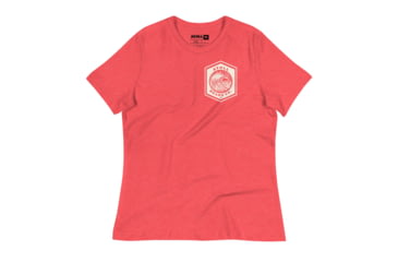 Image of Atoll Board Co Womens Relaxed T-Shirt with Atoll Wave Graphic - Heather Red, 2XL - Heather Red,2XL, 64639C1B1D577Heather-Red-2XL