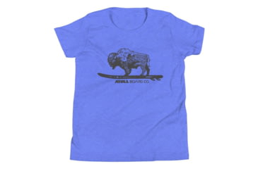 Image of Atoll Board Co Youth Detailed Bison tee - M, Grey - M,Grey, SQ7550900