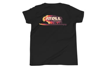 Image of Atoll Board Co Youth Short Sleeve T-Shirt with Atoll Color Shift Graphic - Black, M - Black,M, 630D4076795F1Black-M