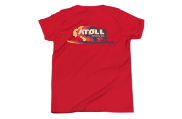 Image of Atoll Board Co Youth Short Sleeve T-Shirt with Atoll Color Shift Graphic - Red, S - Red,S, 630D4076795F1Red-S