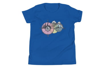 Image of Atoll Board Co Youth Short Sleeve T-Shirt with Atoll Compass Graphic - True Royal, L - True Royal,L, 630D4B2E73C19True-Royal-L