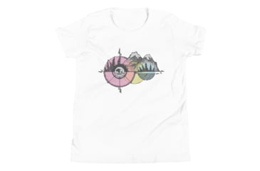Image of Atoll Board Co Youth Short Sleeve T-Shirt with Atoll Compass Graphic - White, L - White,L, 630D4B2E73C19White-L