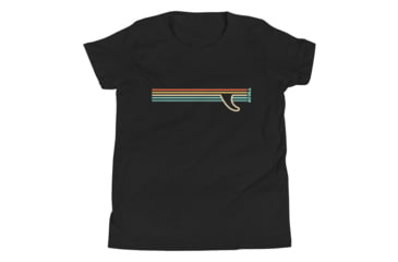 Image of Atoll Board Co Youth Short Sleeve T-Shirt with Atoll Fin Graphic - Black, S - Black,S, 62F2989567CAABlack-S