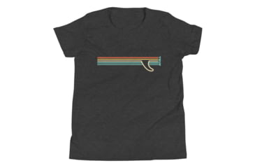 Image of Atoll Board Co Youth Short Sleeve T-Shirt with Atoll Fin Graphic - Dark Grey Heather, L - Dark Grey Heather,L, 62F2989567CAADark-Grey-Heather-L