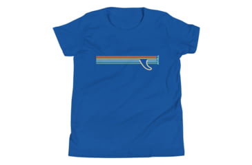 Image of Atoll Board Co Youth Short Sleeve T-Shirt with Atoll Fin Graphic - True Royal, XL - True Royal,XL, 62F2989567CAATrue-Royal-XL