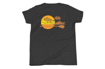Image of Atoll Board Co Youth Short Sleeve T-Shirt with Atoll Island Graphic - Dark Grey Heather, L - Dark Grey Heather,L, 630D4A5E24D02Dark-Grey-Heather-L