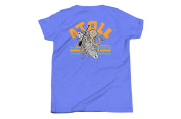 Image of Atoll Board Co Youth Short Sleeve T-Shirt with Atoll Octopus Graphic - Heather Columbia Blue, L - Heather Columbia Blue,L, 630D3AFD34BADHeather-Columbia-Blue-L
