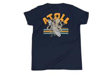 Image of Atoll Board Co Youth Short Sleeve T-Shirt with Atoll Octopus Graphic - Navy, M - Navy,M, 630D3AFD34BADNavy-M
