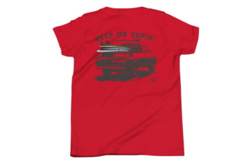 Image of Atoll Board Co Youth Short Sleeve T-Shirt with Atoll Paddle Board Truck Graphic - Red, L - Red,L, 6459509F8BD97Red-L