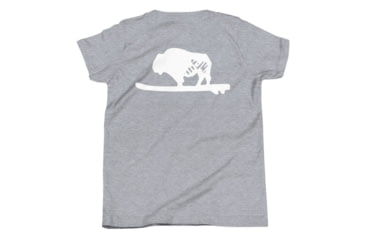 Image of Atoll Board Co Youth Short Sleeve T-Shirt with Atoll Solo Bison Graphic - Athletic Heather, M - Athletic Heather,M, 630D46697C467Athletic-Heather-M