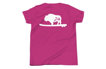 Image of Atoll Board Co Youth Short Sleeve T-Shirt with Atoll Solo Bison Graphic - Berry, XL - Berry,XL, 630D46697C467Berry-XL