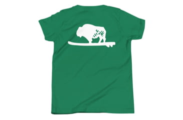 Image of Atoll Board Co Youth Short Sleeve T-Shirt with Atoll Solo Bison Graphic - Kelly, XL - Kelly,XL, 630D46697C467Kelly-XL