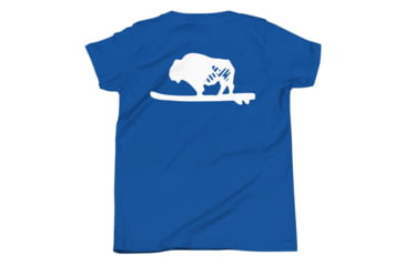 Image of Atoll Board Co Youth Short Sleeve T-Shirt with Atoll Solo Bison Graphic - True Royal, XL - True Royal,XL, 630D46697C467True-Royal-XL