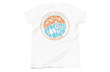 Image of Atoll Board Co Youth Short Sleeve T-Shirt with Atoll Vibe Distribution Graphic - White, M - White,M, 630D44CE591AFWhite-M