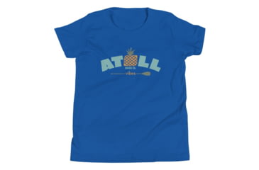 Image of Atoll Board Co Youth Short Sleeve T-Shirt with Atoll Vibes Pineapple Graphic - True Royal, L - True Royal,L, 630D3BD90C299True-Royal-L