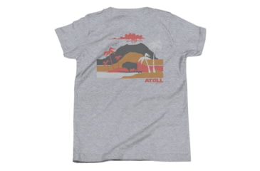 Image of Atoll Board Co Youth Short Sleeve T-Shirt with Atoll Volcano Graphic - Athletic Heather, XL - Athletic Heather,XL, 62FBCB4F2CCE4Athletic-Heather-XL