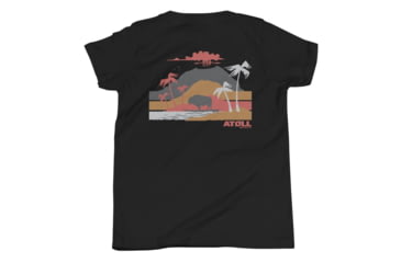 Image of Atoll Board Co Youth Short Sleeve T-Shirt with Atoll Volcano Graphic - Black, S - Black,S, 62FBCB4F2CCE4Black-S