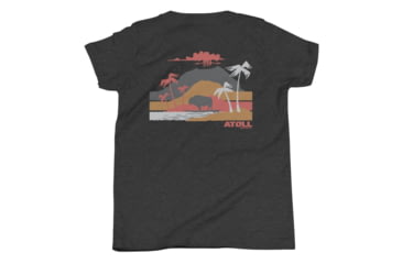 Image of Atoll Board Co Youth Short Sleeve T-Shirt with Atoll Volcano Graphic - Dark Grey Heather, S - Dark Grey Heather,S, 62FBCB4F2CCE4Dark-Grey-Heather-S
