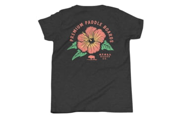 Image of Atoll Board Co Youth T-Shirt with Atoll Paddle Board Island Flower Graphic - Dark Grey Heather, XL - Dark Grey Heather,XL, 64418582C8986Dark-Grey-Heather-XL