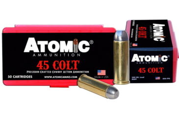 Image of Atomic 00434 Pistol 45 Colt LC 200 Gr Lead Round Nose Flat Point LRNFP 50 B