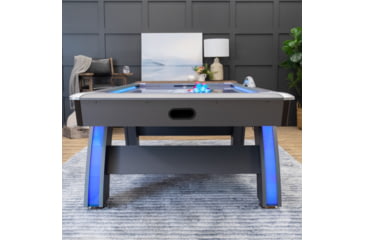 Image of Atomic 90in Indiglo LED Air Hockey Table, Black, G04801W